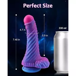 Realistic Silicone Dildo for Women :7.48 Inch Anal Dildo Monster Dildo Soft Dildo Anal Plug Hand-Free Dildo,Unique Dildo G Spot