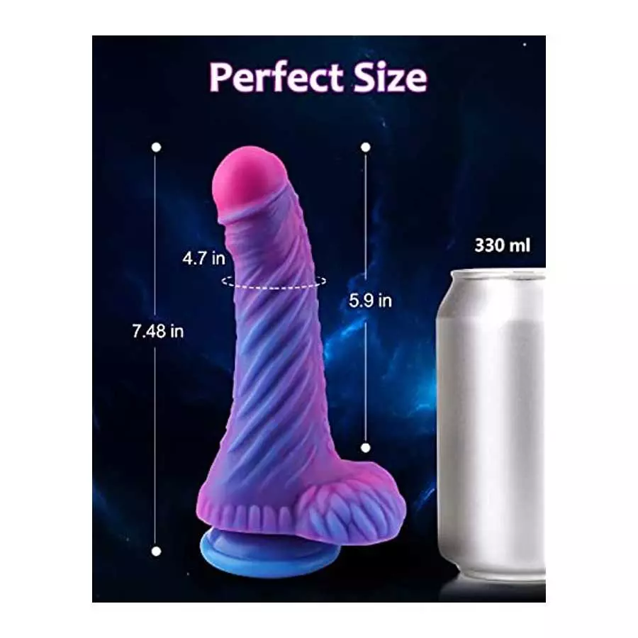 Realistic Silicone Dildo for Women :7.48 Inch Anal Dildo Monster Dildo Soft Dildo Anal Plug Hand-Free Dildo,Unique Dildo G Spot