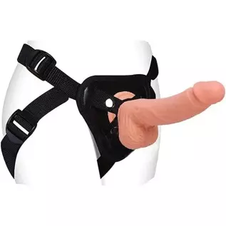 Strap On Realistic Dildo Wearable Sex Toy for Couple Pegging Women Lesbian Silicone Dildo for Sex Gift, Fetish Fantasy Sex Strap