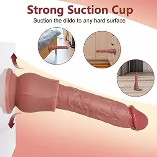 Acvioo Rose Realistic Dildo G-Spot Dildos with Strong Suction Cup for Hands-Free Play Soft Liquid Silicone Fake Penis Deep Throa