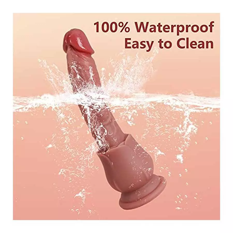 Acvioo Rose Realistic Dildo G-Spot Dildos with Strong Suction Cup for Hands-Free Play Soft Liquid Silicone Fake Penis Deep Throa