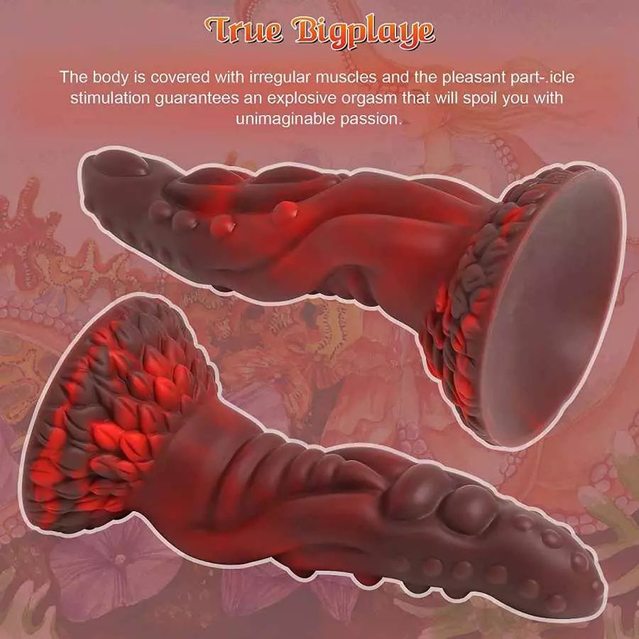 Realistic Dildo Sex Toys for Women Pleasure, Big Dildo Silicone Dildo with Suction Cup, Monster Fantasy Dragon Huge Dildo Penis,