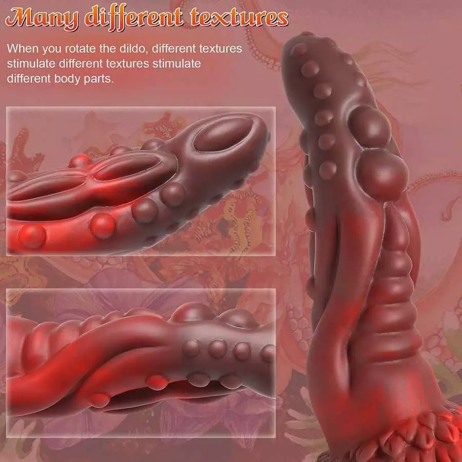 Realistic Dildo Sex Toys for Women Pleasure, Big Dildo Silicone Dildo with Suction Cup, Monster Fantasy Dragon Huge Dildo Penis,