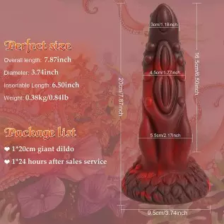 Realistic Dildo Sex Toys for Women Pleasure, Big Dildo Silicone Dildo with Suction Cup, Monster Fantasy Dragon Huge Dildo Penis,