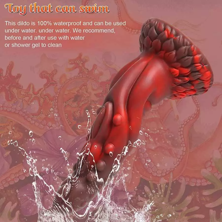 Realistic Dildo Sex Toys for Women Pleasure, Big Dildo Silicone Dildo with Suction Cup, Monster Fantasy Dragon Huge Dildo Penis,