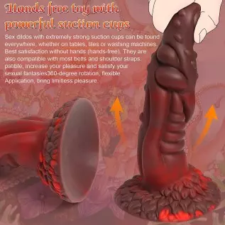 Realistic Dildo Sex Toys for Women Pleasure, Big Dildo Silicone Dildo with Suction Cup, Monster Fantasy Dragon Huge Dildo Penis,