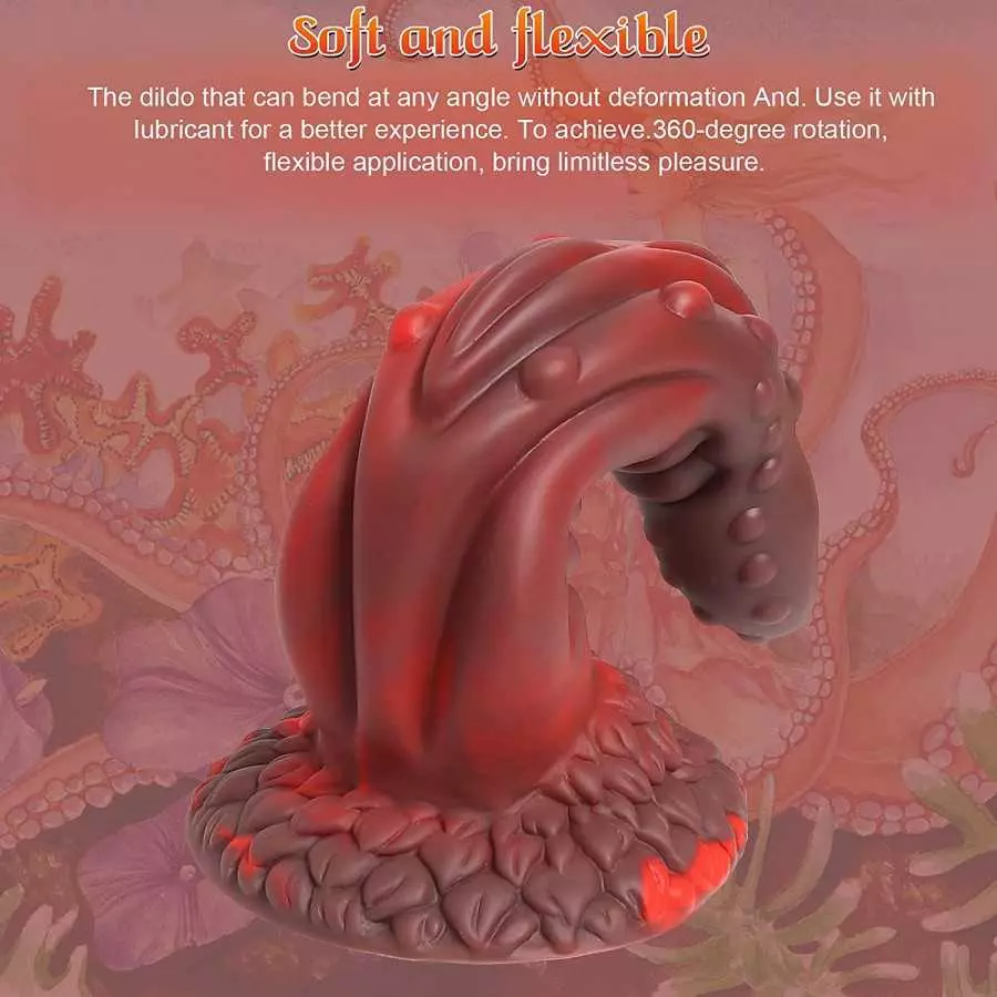 Realistic Dildo Sex Toys for Women Pleasure, Big Dildo Silicone Dildo with Suction Cup, Monster Fantasy Dragon Huge Dildo Penis,