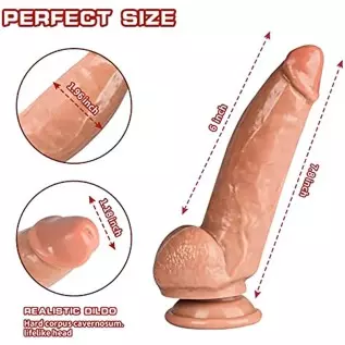 7.8 Inch hyper realistic dildo Toy for Women,Big Dildo with Huge Size and Strong&nbsp;Suction Cup,Anal Dildo for Woman G-Spot Stimula