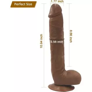 Realistic Dildo Strong Suction Cup, Ultra-Soft Dildos for Hands-Free, Huge Dildo Adult Toy,10 Inch Black Realistic Dildo Strong Suction Cup, Ultra-Soft Dildos for Hands-Free, Huge Dildo Adult Toy,10 Inch Black