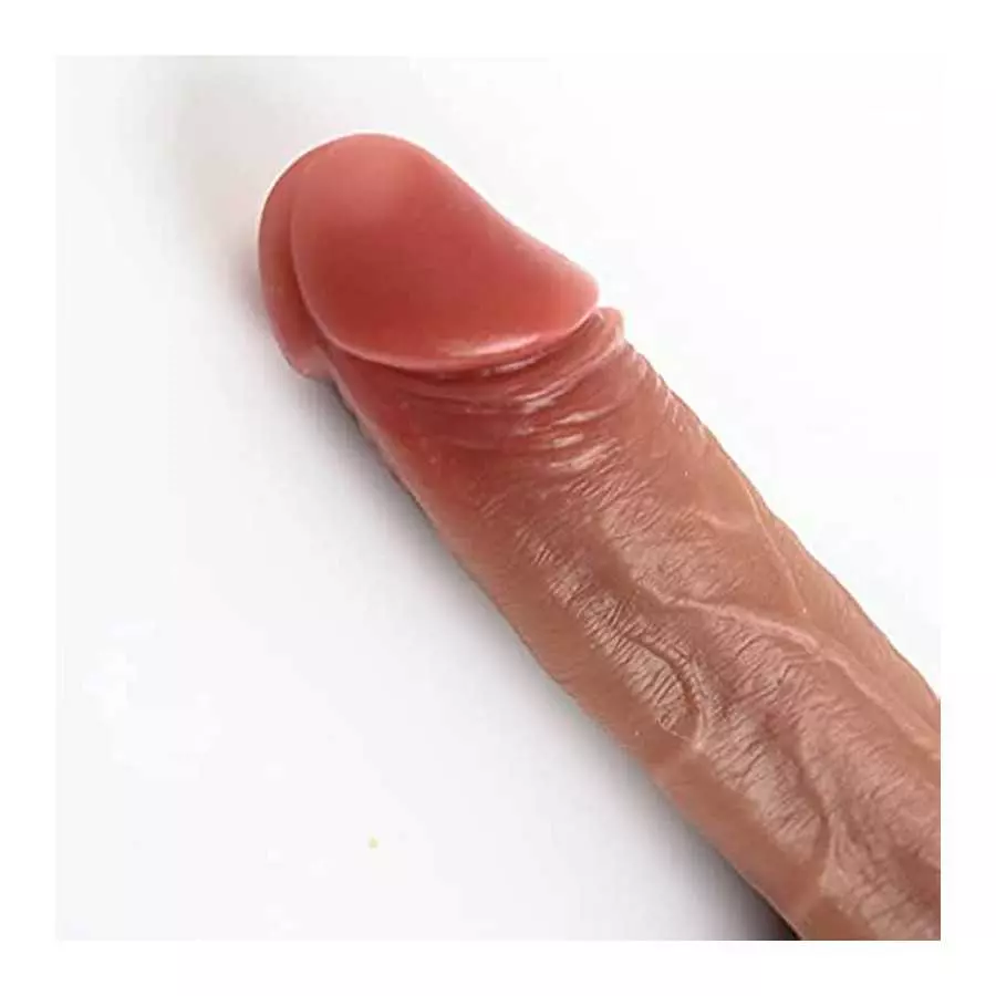 8.5" Masturbation Dildo for Women with Remote Control, Retractable, Vibrating, Remote Control Heating Realistic Dildo, Silicone 
