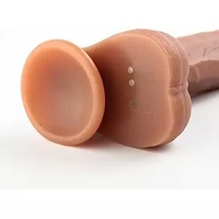 8.5" Masturbation Dildo for Women with Remote Control, Retractable, Vibrating, Remote Control Heating Realistic Dildo, Silicone 