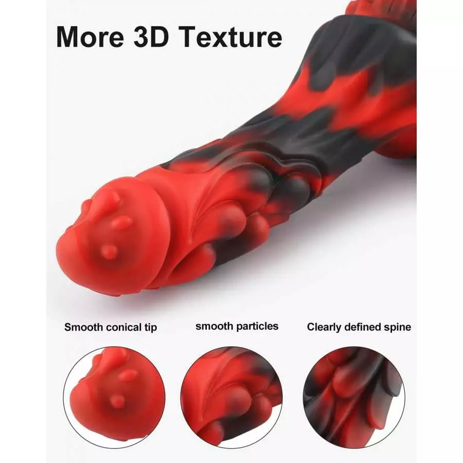 Realistic Monster Dildo 8.2 Inch Silicone Lifelike Huge Dildo, Soft Liquid Dildo with Strong Suction Cup for G-Spot Stimulator,