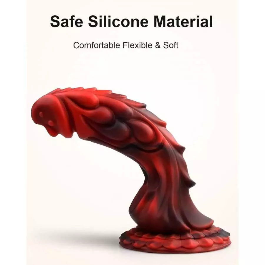 Realistic Monster Dildo 8.2 Inch Silicone Lifelike Huge Dildo, Soft Liquid Dildo with Strong Suction Cup for G-Spot Stimulator,