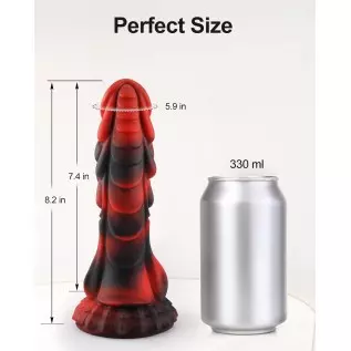 Realistic Monster Dildo 8.2 Inch Silicone Lifelike Huge Dildo, Soft Liquid Dildo with Strong Suction Cup for G-Spot Stimulator,