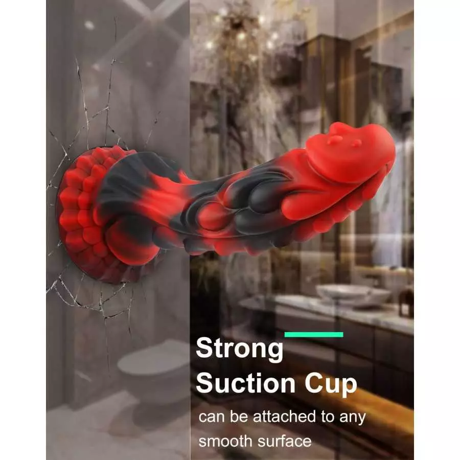 Realistic Monster Dildo 8.2 Inch Silicone Lifelike Huge Dildo, Soft Liquid Dildo with Strong Suction Cup for G-Spot Stimulator,
