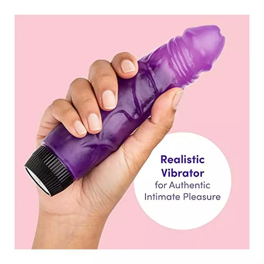 Lovehoney Vibrating Dildo - 6.5 Inch Realistic Dildo - Flexible Multispeed Vibrator for Women - Veiny Shaft & Curved for Stimula