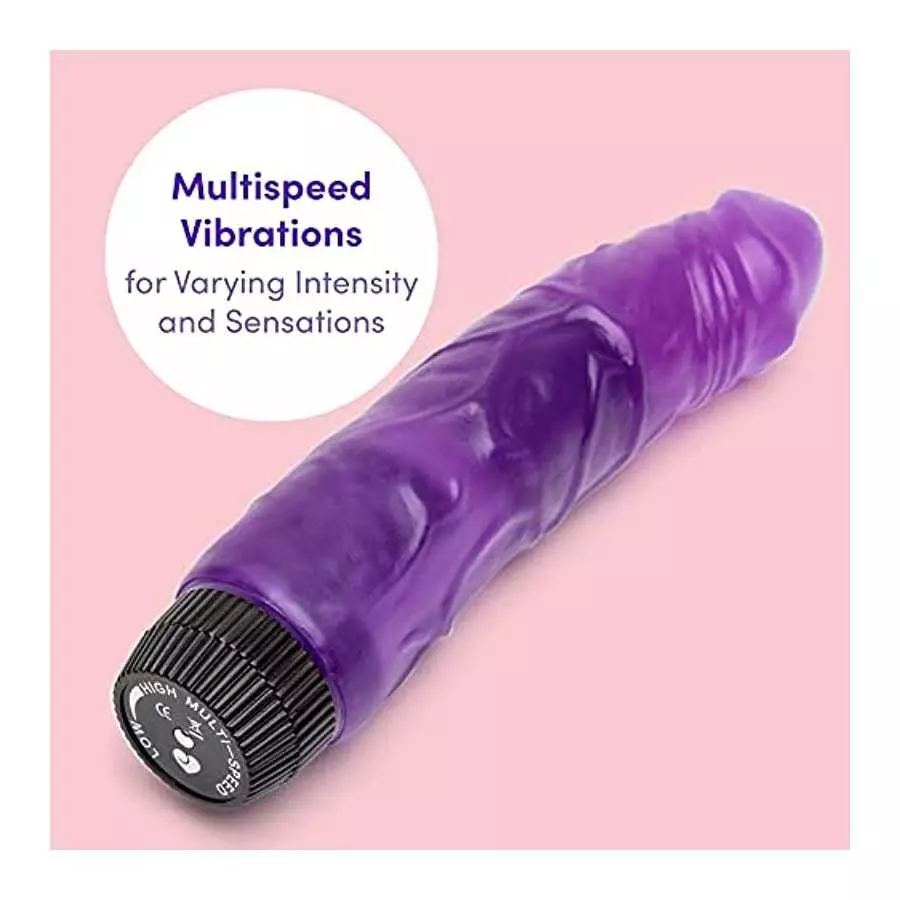 Lovehoney Vibrating Dildo - 6.5 Inch Realistic Dildo - Flexible Multispeed Vibrator for Women - Veiny Shaft & Curved for Stimula