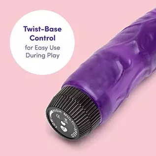 Lovehoney Vibrating Dildo - 6.5 Inch Realistic Dildo - Flexible Multispeed Vibrator for Women - Veiny Shaft & Curved for Stimula Lovehoney Vibrating Dildo - 6.5 Inch Realistic Dildo - Flexible Multispeed Vibrator for Women - Veiny Shaft & Curved for Stimula