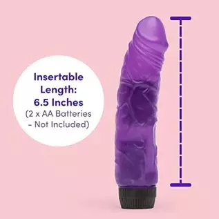 Lovehoney Vibrating Dildo - 6.5 Inch Realistic Dildo - Flexible Multispeed Vibrator for Women - Veiny Shaft & Curved for Stimula Lovehoney Vibrating Dildo - 6.5 Inch Realistic Dildo - Flexible Multispeed Vibrator for Women - Veiny Shaft & Curved for Stimula
