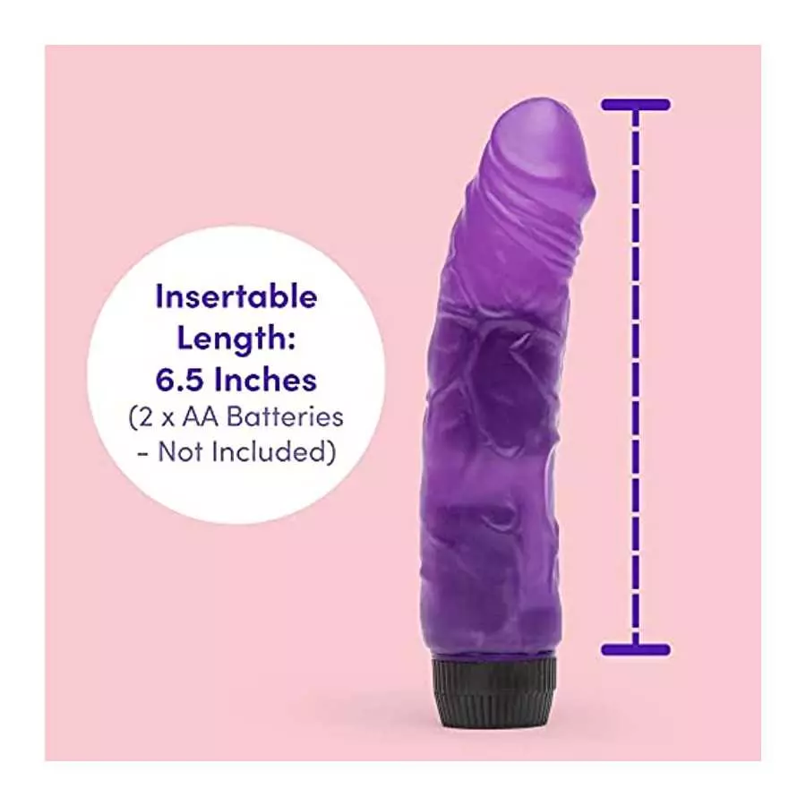 Lovehoney Vibrating Dildo - 6.5 Inch Realistic Dildo - Flexible Multispeed Vibrator for Women - Veiny Shaft & Curved for Stimula