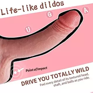 7.28 Inch Realistic Dildo Feels Like Skin, G Spot Stimulator Adult Sex Toys for Women Soft Silicone Anal Dildo with Suction Cup