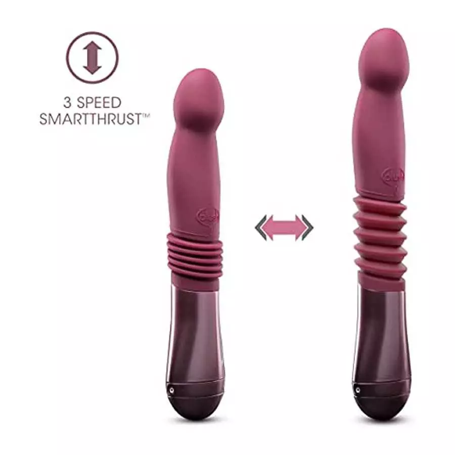 Blush Temptasia Trixie Thrusting Silicone Dildo - 4.5 Inches Insertable Length and 1.75 Inches Width - 1.25 Inches Thrust Capabi