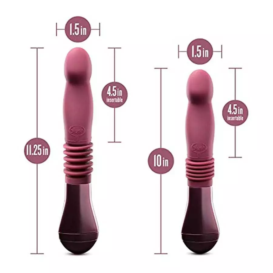 Blush Temptasia Trixie Thrusting Silicone Dildo - 4.5 Inches Insertable Length and 1.75 Inches Width - 1.25 Inches Thrust Capabi