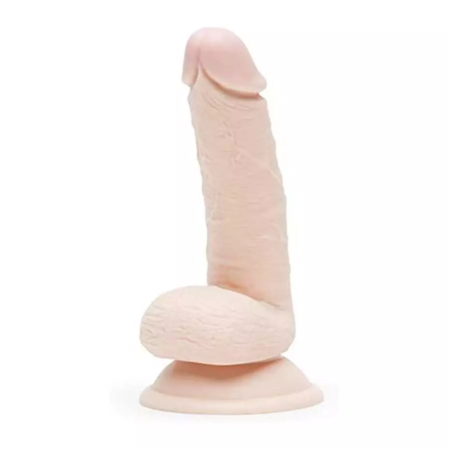 Lovehoney Lifelike Lover Realistic Dildo - 5 Inch Suction Cup Dildo - Beginner Friendly Dildo with Flexible Shaft - Flesh Pink