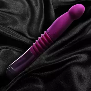 Blush Temptasia Trixie Thrusting Silicone Dildo - 4.5 Inches Insertable Length and 1.75 Inches Width - 1.25 Inches Thrust Capabi