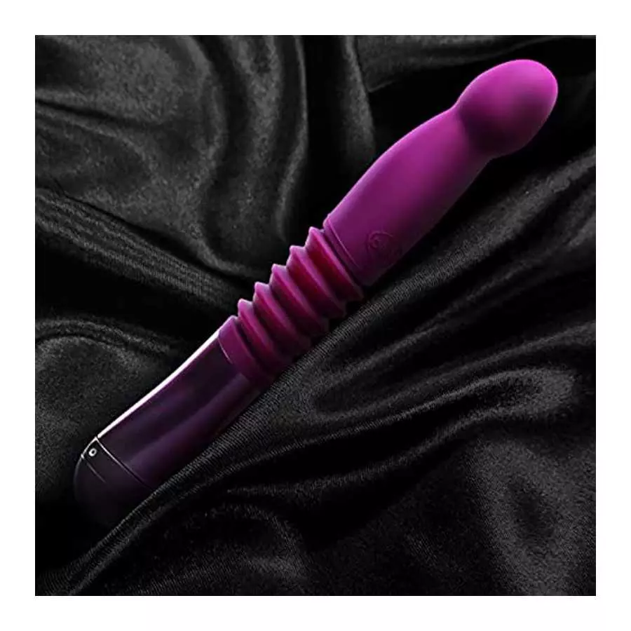 Blush Temptasia Trixie Thrusting Silicone Dildo - 4.5 Inches Insertable Length and 1.75 Inches Width - 1.25 Inches Thrust Capabi