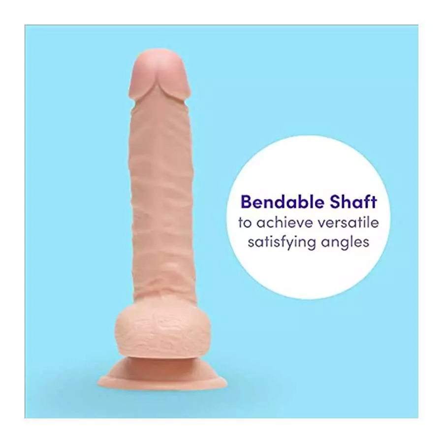 Lovehoney Lifelike Lover Realistic Dildo - 5 Inch Suction Cup Dildo - Beginner Friendly Dildo with Flexible Shaft - Flesh Pink