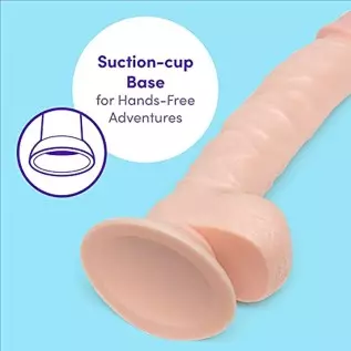 Lovehoney Lifelike Lover Realistic Dildo - 5 Inch Suction Cup Dildo - Beginner Friendly Dildo with Flexible Shaft - Flesh Pink