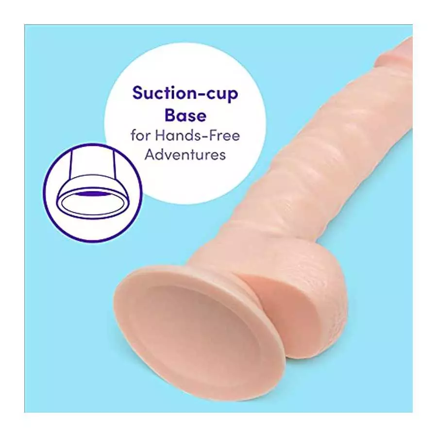 Lovehoney Lifelike Lover Realistic Dildo - 5 Inch Suction Cup Dildo - Beginner Friendly Dildo with Flexible Shaft - Flesh Pink