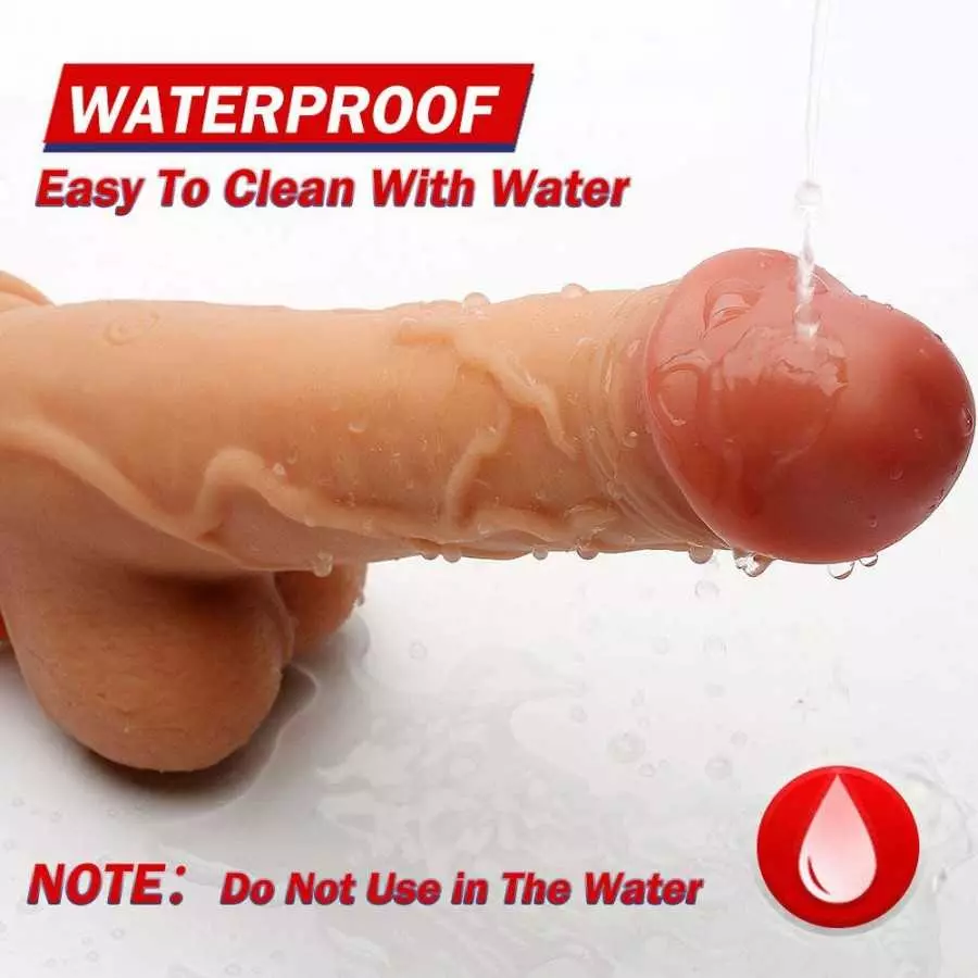 Thrusting Dildo Vibrator with 7 Vibration & Heating, Vibrating Realistic dildo G-spot Clitoral Anal Stimulation with Strong Suct