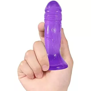 4.84 Inch Realistic Mini Dildo, Beginner Silicone Dildo with Strong Suction Cup for Hands-Free Play, G-Spot Stimulation Dildos A