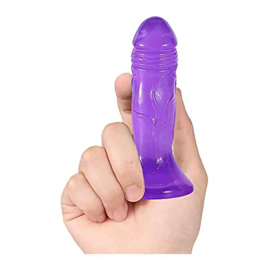 4.84 Inch Realistic Mini Dildo, Beginner Silicone Dildo with Strong Suction Cup for Hands-Free Play, G-Spot Stimulation Dildos A