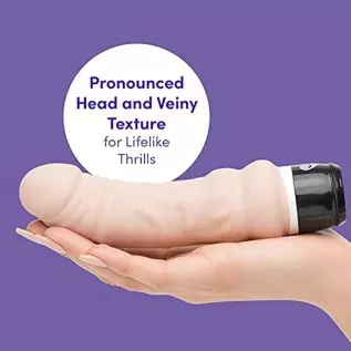 Lovehoney Vibrating Dildo - 5.5 Inch Realistic Dildo - Girthy 7 Function Vibrator for Women - Waterproof - Flesh Pink Lovehoney Vibrating Dildo - 5.5 Inch Realistic Dildo - Girthy 7 Function Vibrator for Women - Waterproof - Flesh Pink