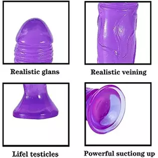4.84 Inch Realistic Mini Dildo, Beginner Silicone Dildo with Strong Suction Cup for Hands-Free Play, G-Spot Stimulation Dildos A