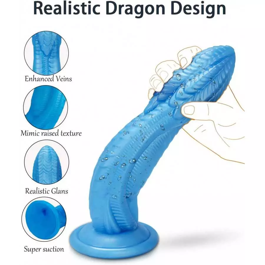 10 Inch Realistic Dildo,Huge Silicone Anal Wolf Dildo with Suction Cup for Hands-Free Play,Soft Dildos Anal Plug Monster Prostat