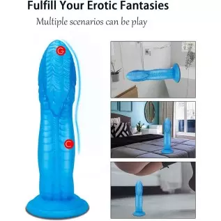 10 Inch Realistic Dildo,Huge Silicone Anal Wolf Dildo with Suction Cup for Hands-Free Play,Soft Dildos Anal Plug Monster Prostat