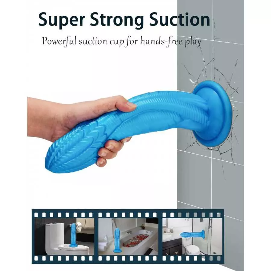 10 Inch Realistic Dildo,Huge Silicone Anal Wolf Dildo with Suction Cup for Hands-Free Play,Soft Dildos Anal Plug Monster Prostat