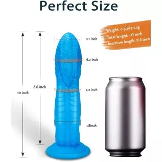 10 Inch Realistic Dildo,Huge Silicone Anal Wolf Dildo with Suction Cup for Hands-Free Play,Soft Dildos Anal Plug Monster Prostat