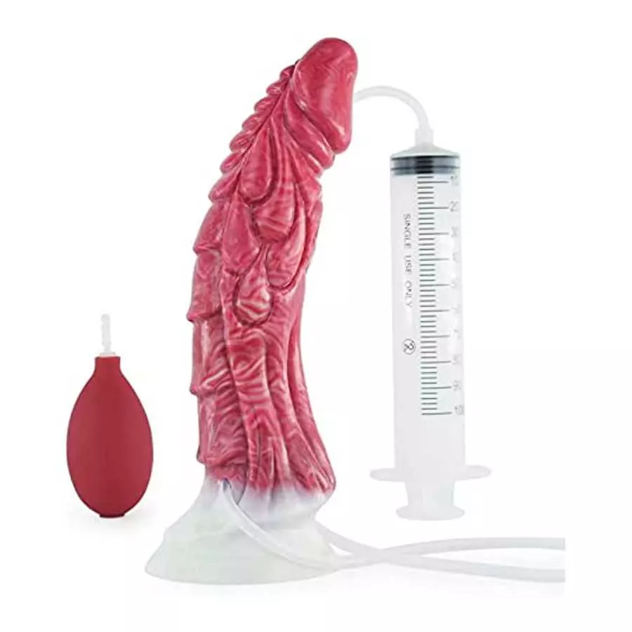 +7sueflly 9.05'' Liquid Silicone Dildo Squirting Dildo, Realistic Animal Ejaculating Dildo with Strong Suction Cup, Monster Dild +7sueflly 9.05'' Liquid Silicone Dildo Squirting Dildo, Realistic Animal Ejaculating Dildo with Strong Suction Cup, Monster Dild