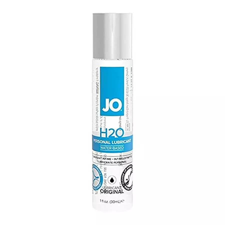 9" Vibrating Black Dildo and JO H20 Water Based Lube (1 oz.)