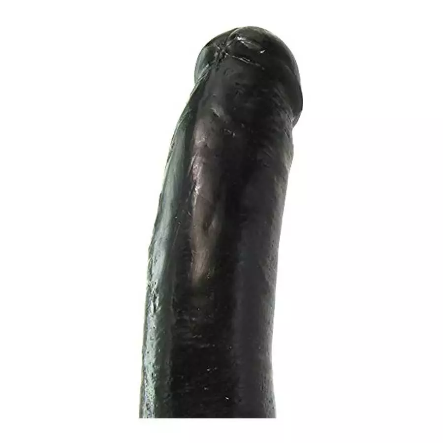9" Vibrating Black Dildo and JO H20 Water Based Lube (1 oz.)