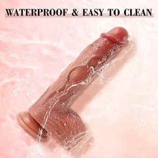 Realistic Dildo Vibrator for Women, 9.8" Vibrating Dildo for G Spot Dildo with 3 Thrusting & 5 Vibration Sex Toy for Women and M Realistic Dildo Vibrator for Women, 9.8" Vibrating Dildo for G Spot Dildo with 3 Thrusting & 5 Vibration Sex Toy for Women and M