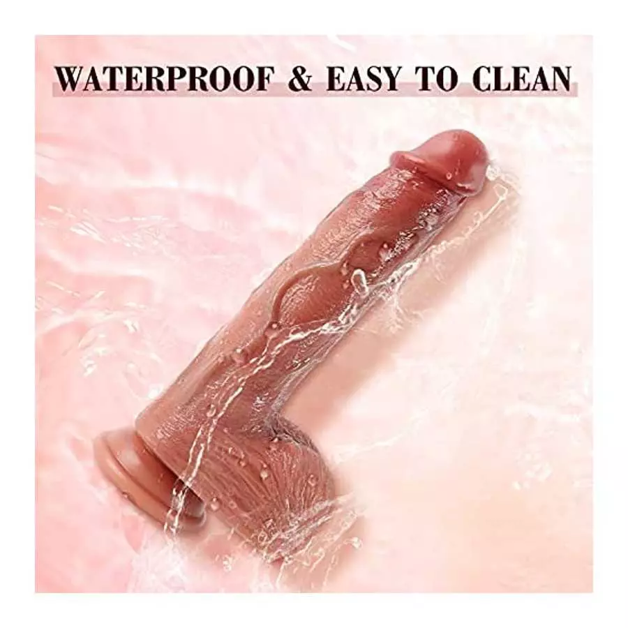 Realistic Dildo Vibrator for Women, 9.8" Vibrating Dildo for G Spot Dildo with 3 Thrusting & 5 Vibration Sex Toy for Women and M