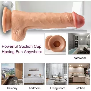 Realistic Squirting Dildo for Women, 8.26 inch G-Spot Anal Dildos, Women Sex Toys Ejaculating Dildo with Suction Cup for Women,