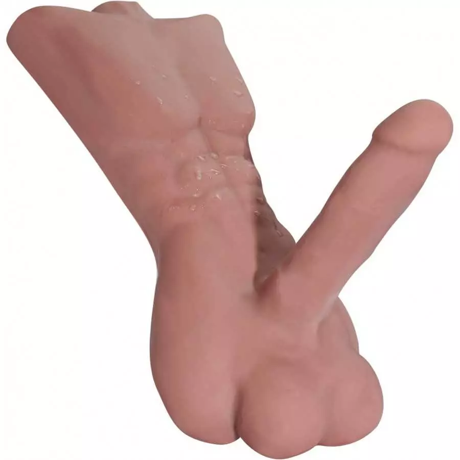 Torso Sex Doll with Realistic Dildo for Women, G-Spot Male Torso Love Doll Female Toy for Pleasure, Couple Unisex Masturbation S