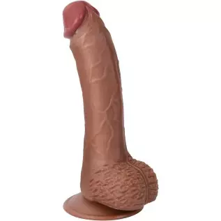 Adult Toy Dildos for Women Sex Pleasure Realistic Silicone Dildo with Suction Cup for Hands-Free (Dark Brown)